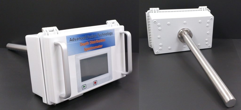 可搬型In-Situ土壌放射能深さ分布測定システム　Depth Distribution Spectrometer